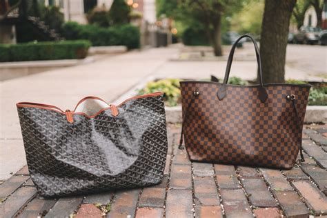 lv vs goyard|goyard tote vs neverfull.